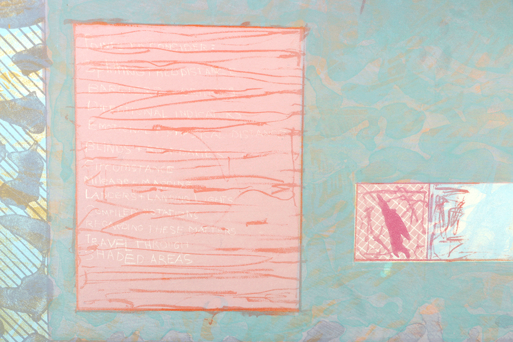 Tony Rubey Limited Edition Lithograph on Paper "Bridge Barrier"