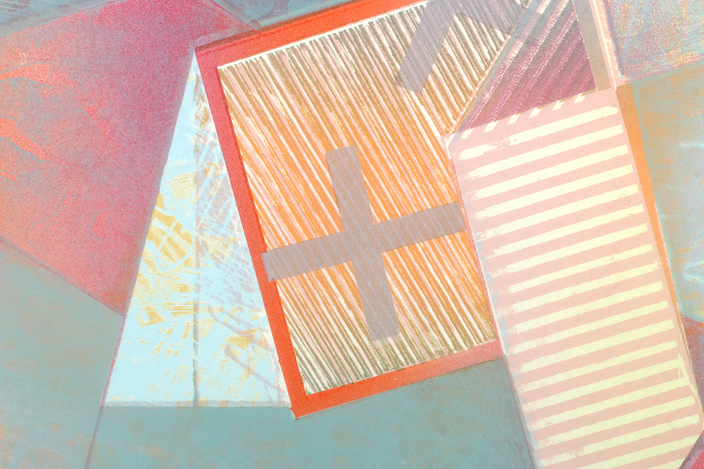 Tony Rubey Limited Edition Lithograph on Paper "Bridge Barrier"