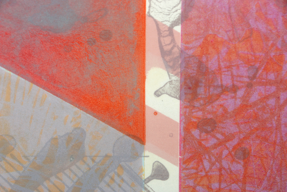 Tony Rubey Limited Edition Lithograph on Paper "Bridge Barrier"