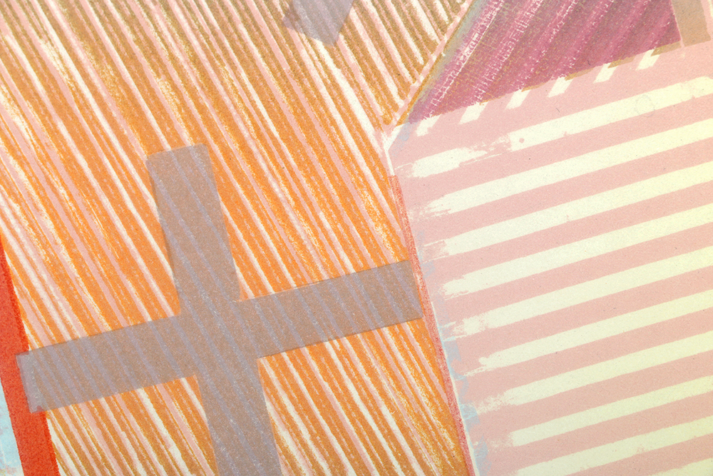 Tony Rubey Limited Edition Lithograph on Paper "Bridge Barrier"