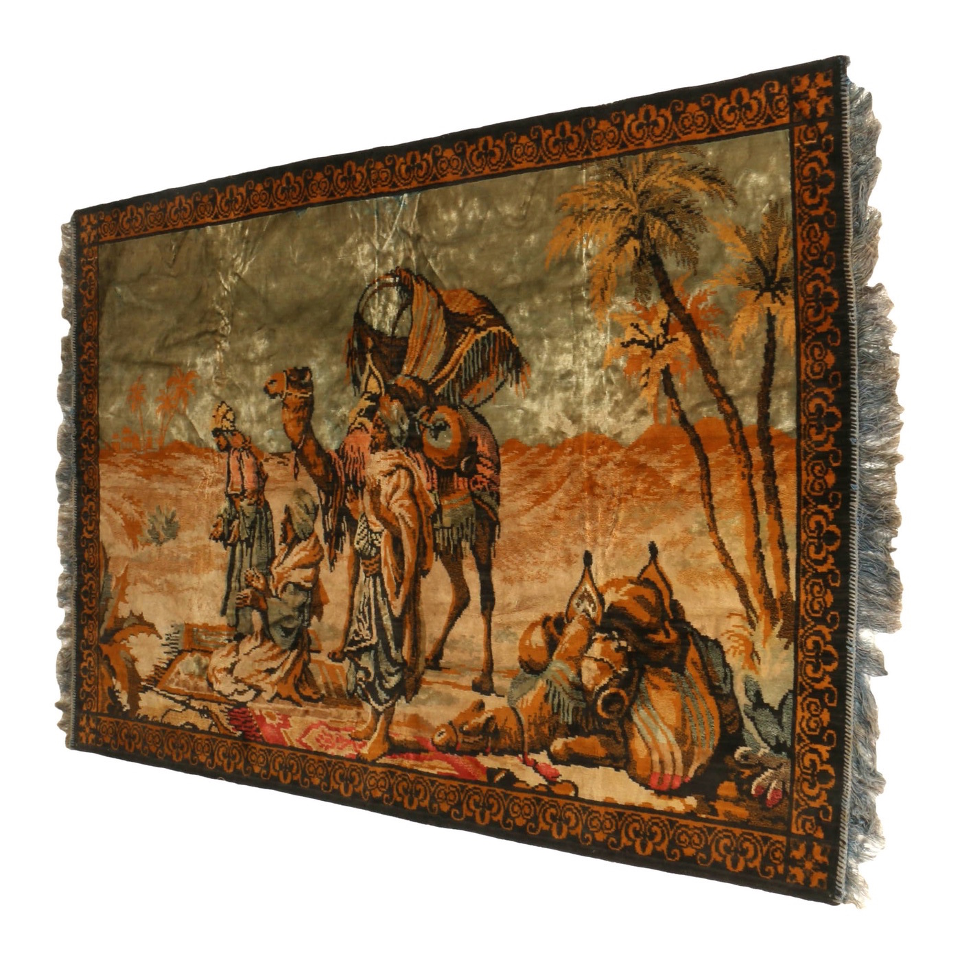 Machine-Made Middle Eastern Pictorial Rug