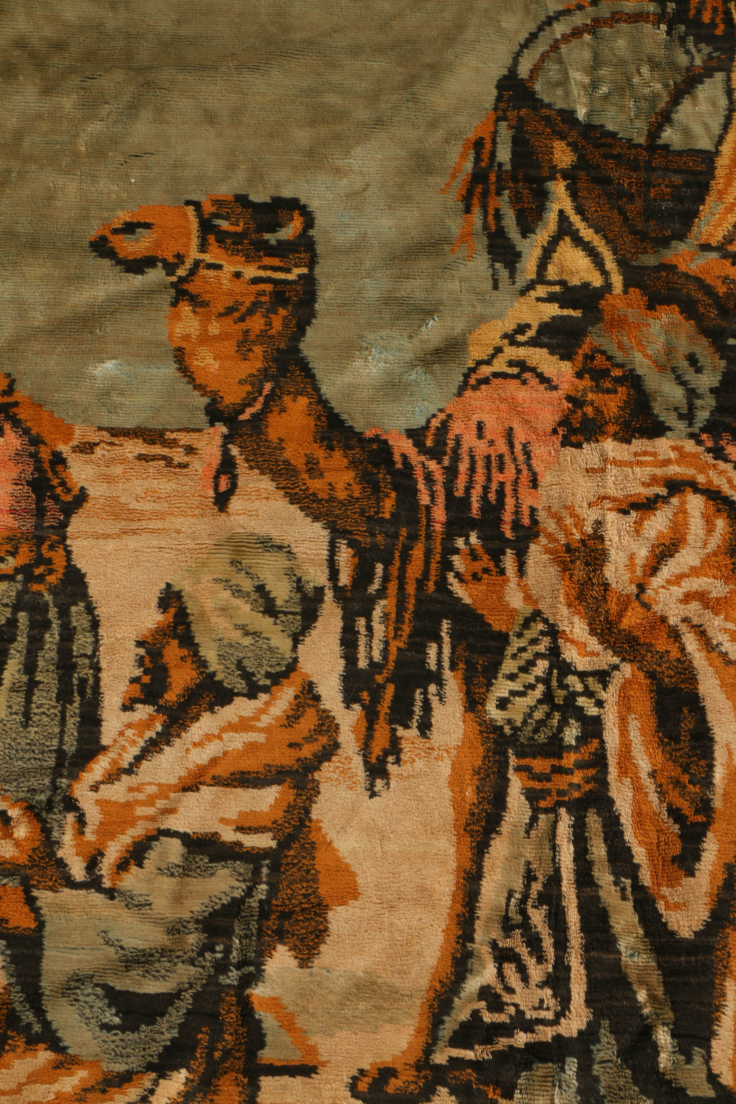 Machine-Made Middle Eastern Pictorial Rug