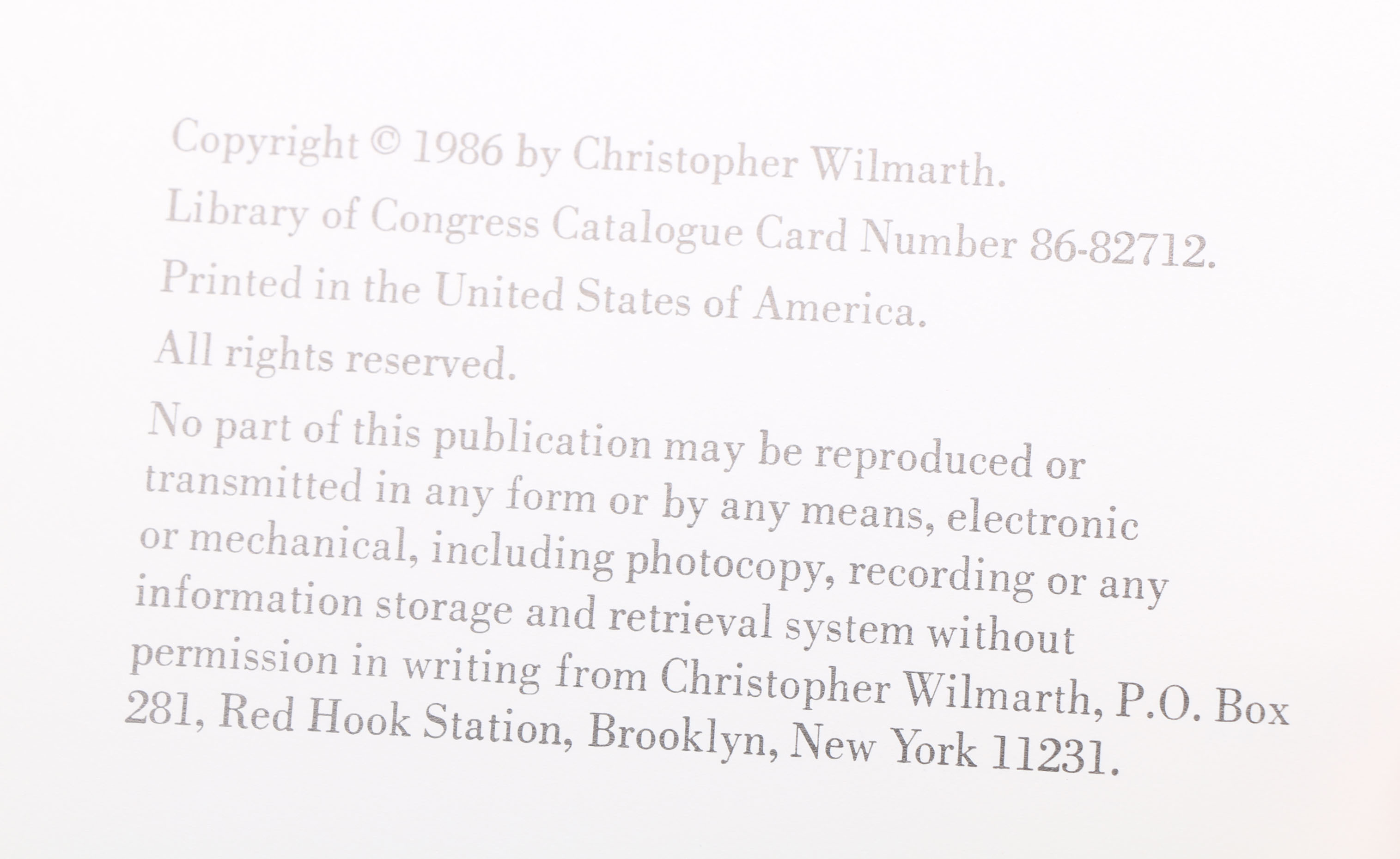 Three Chris Wilmarth Art Books