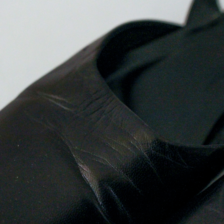 Prada Black Leather Slingback Flats