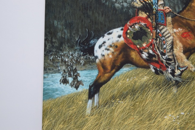 "Blackfoot Raiders" Artist's Proof Giclee on Canvas After Frank C. McCarthy