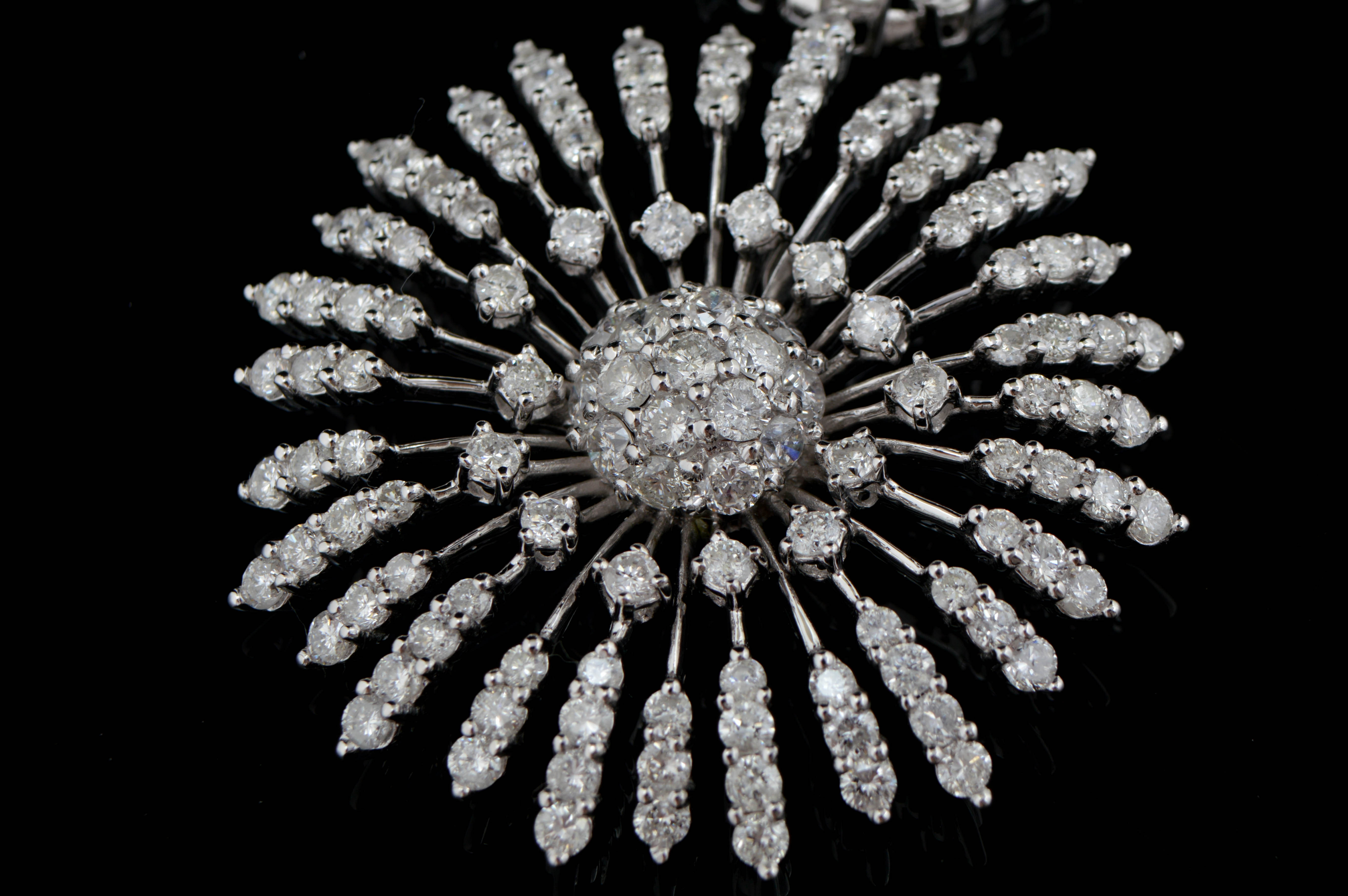 12.0 CTW Diamond and 18K White Gold Necklace