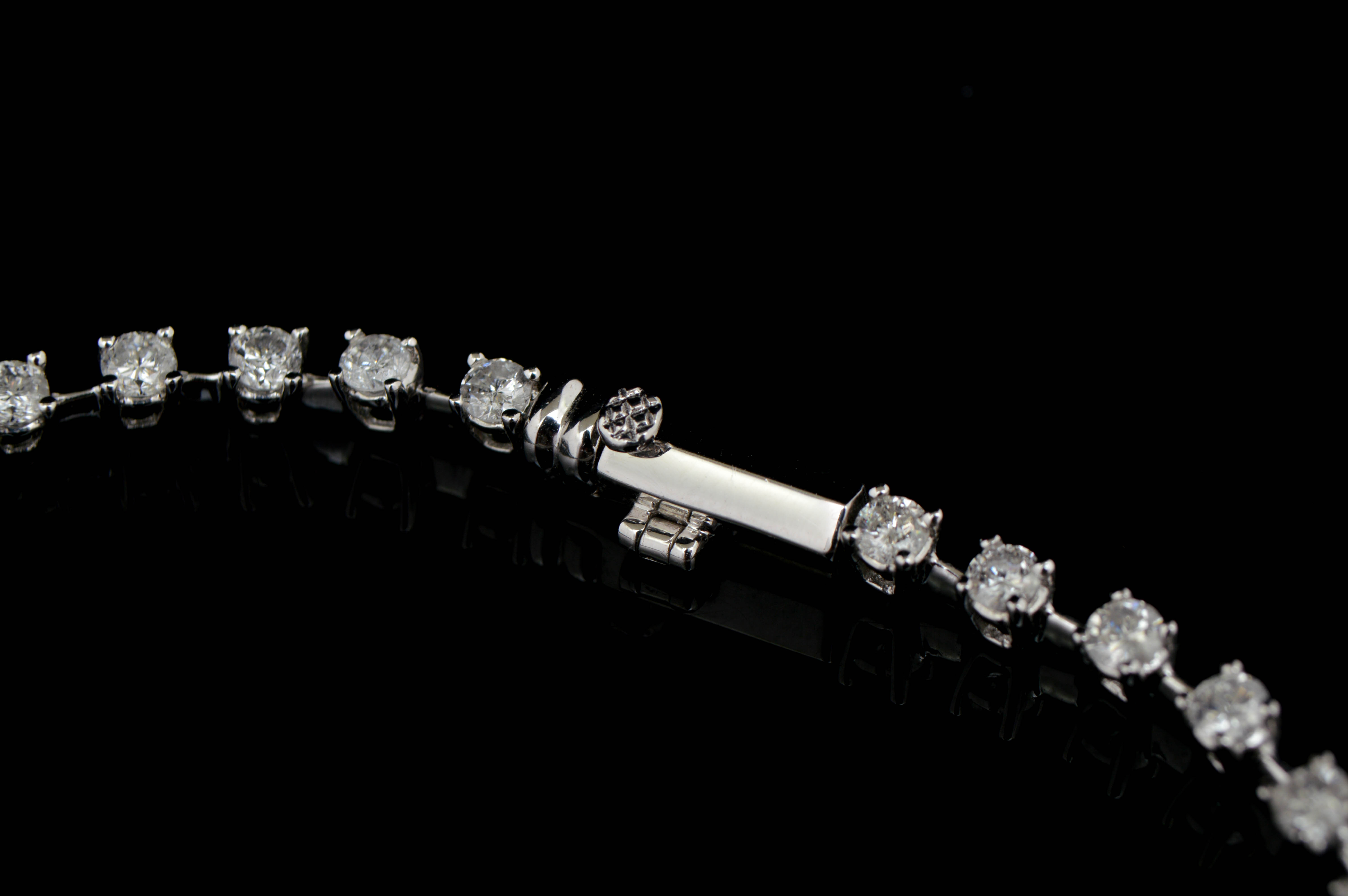 12.0 CTW Diamond and 18K White Gold Necklace