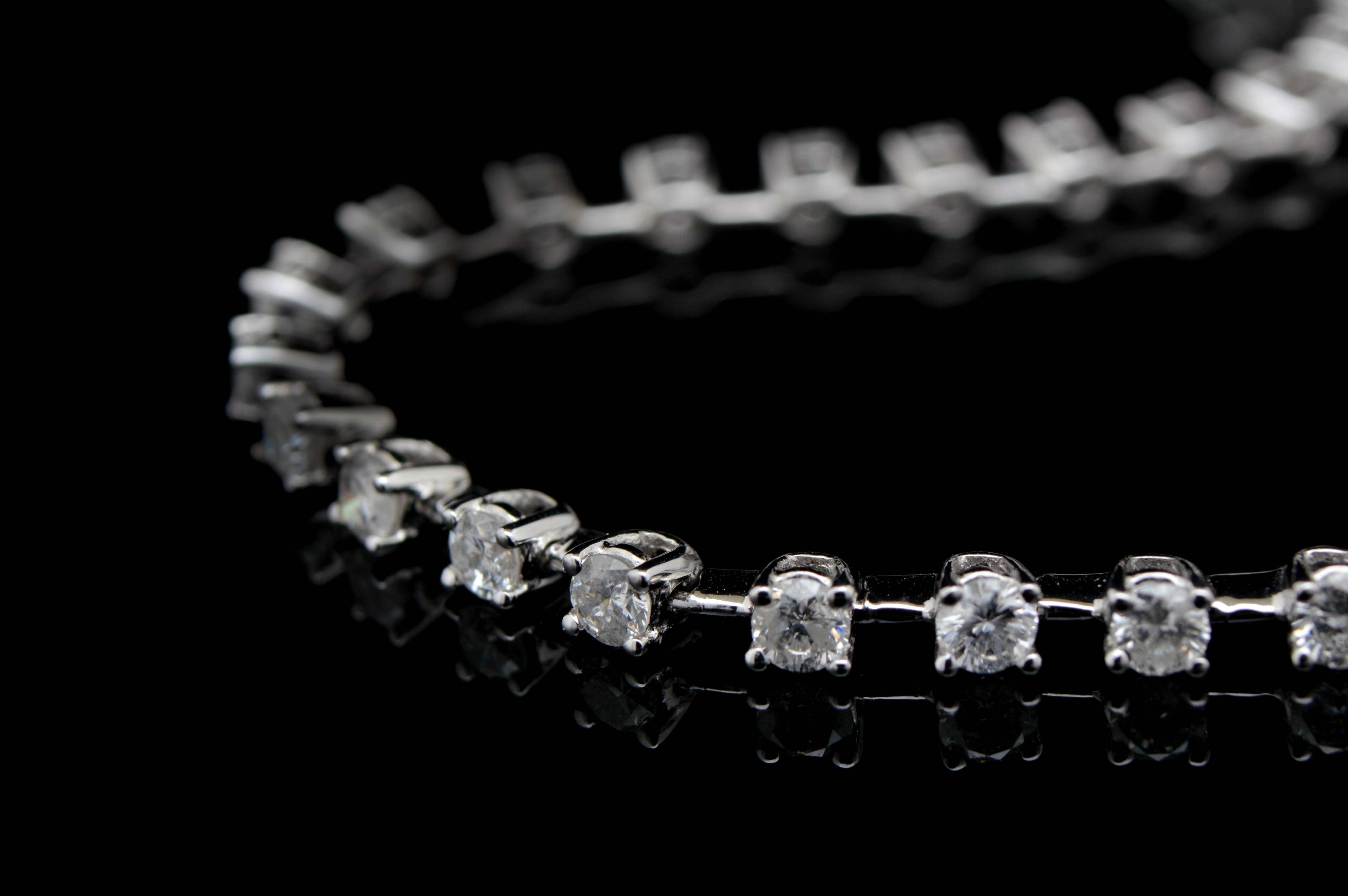 12.0 CTW Diamond and 18K White Gold Necklace