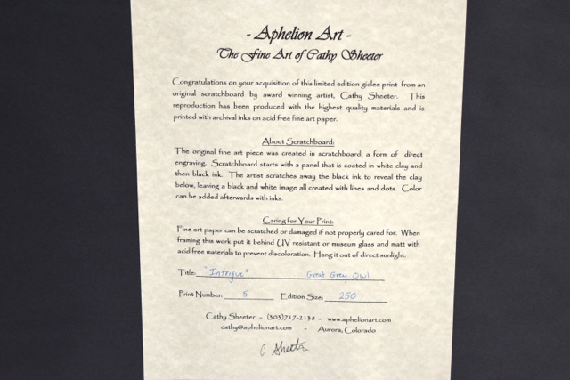 "Intrique" Limited Edition Giclee Print After Cathy Sheeter