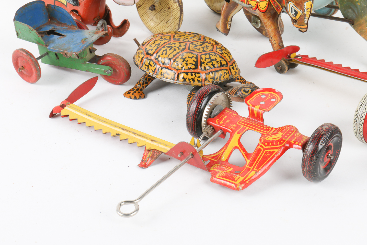 Vintage Tin Wind-Up Toy Collection
