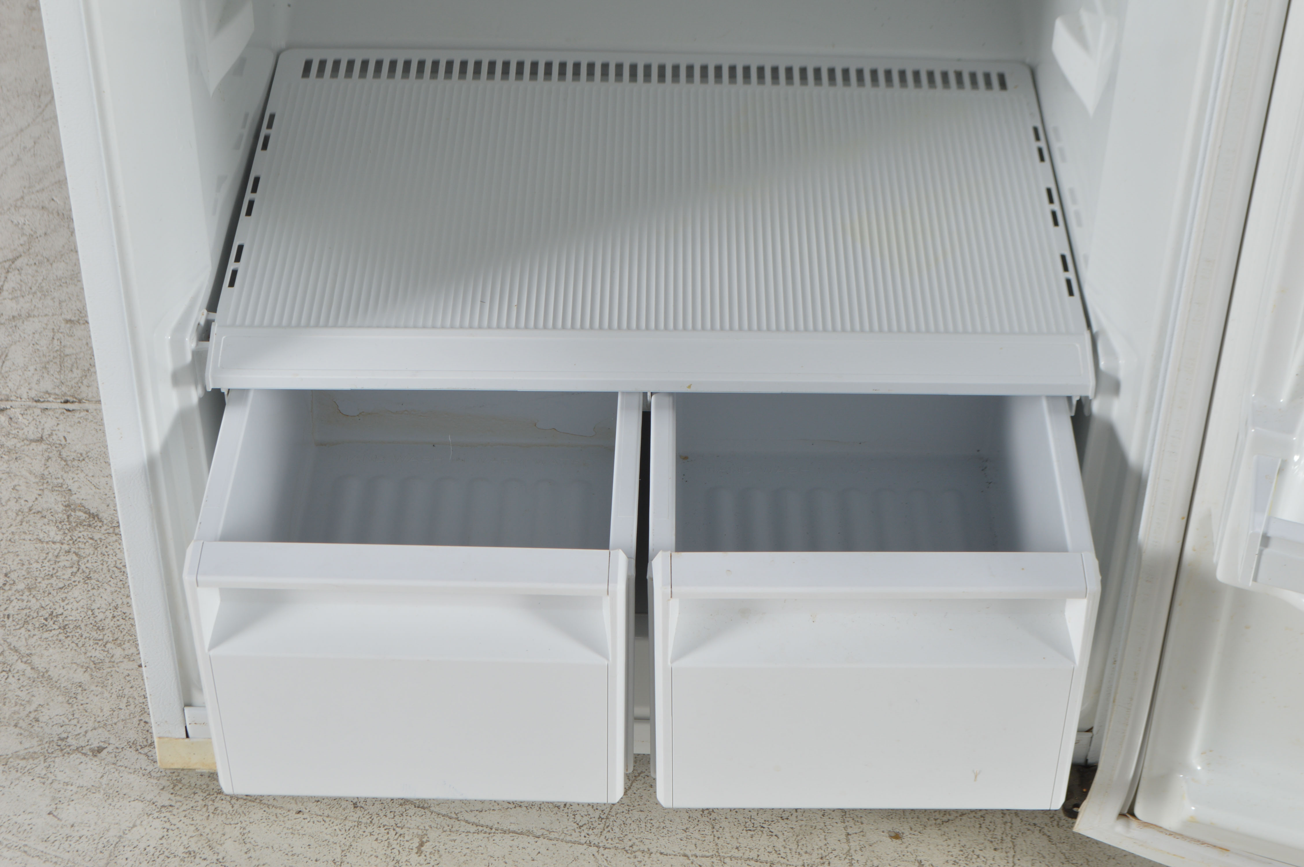 White Kelvinator Refrigerator Freezer