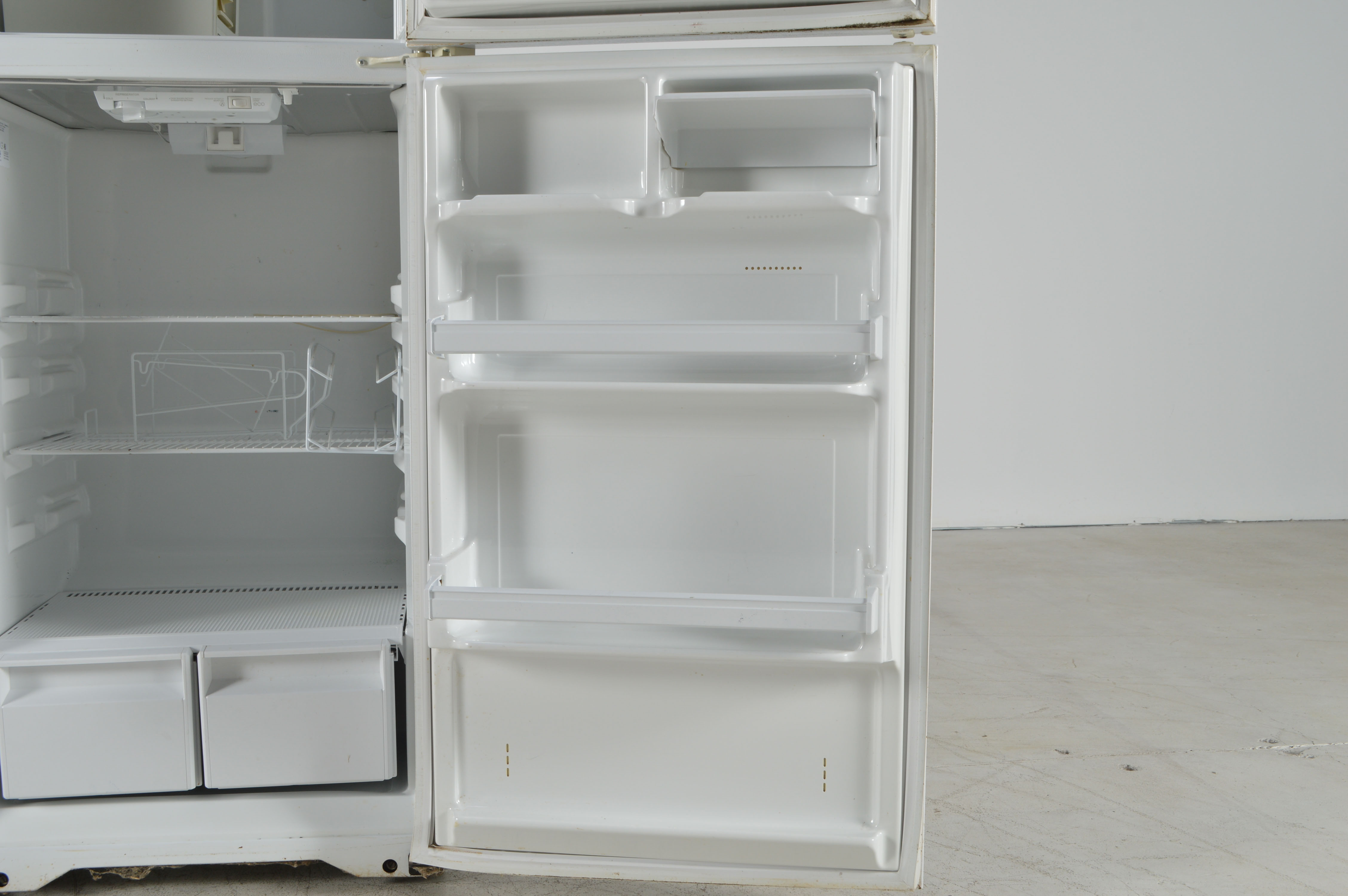 White Kelvinator Refrigerator Freezer