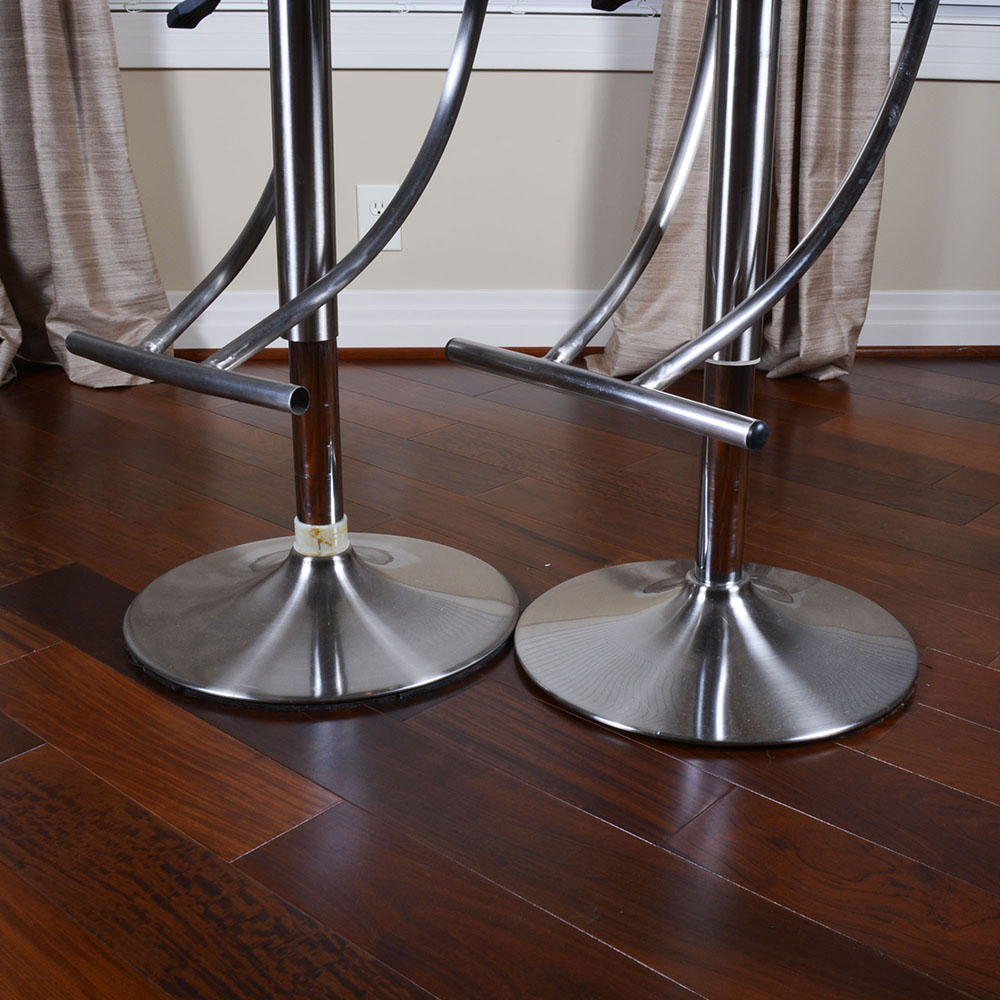 Pair of Height Adjustable Bar Chairs