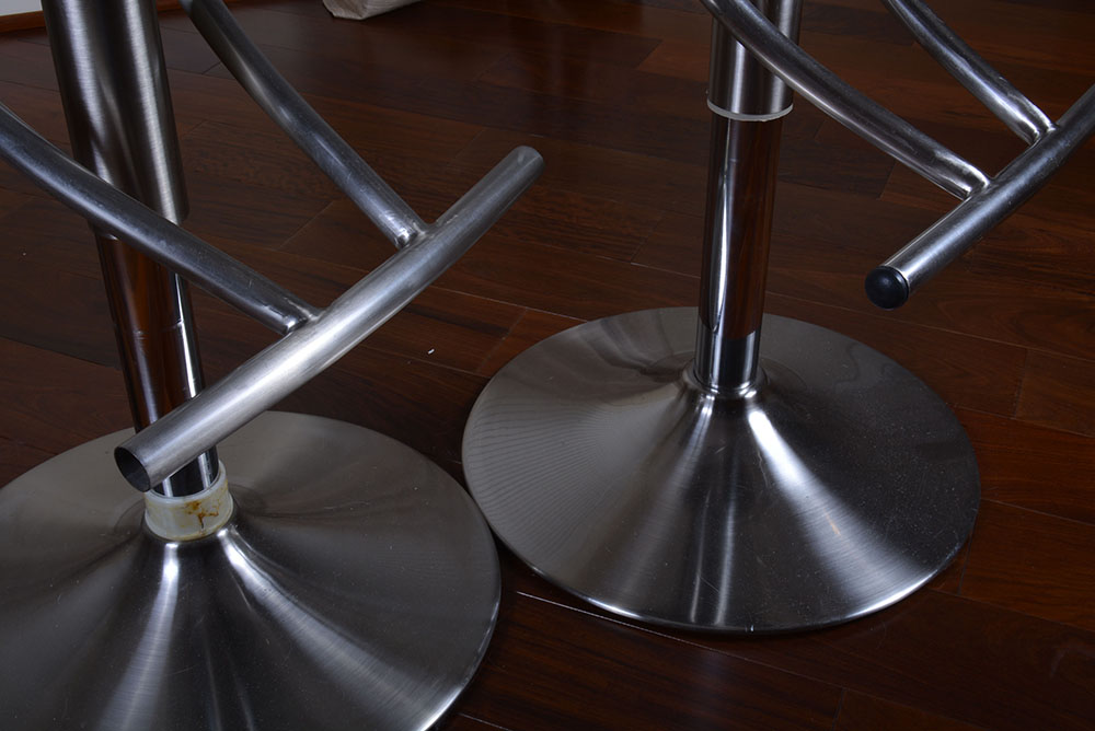 Pair of Height Adjustable Bar Chairs