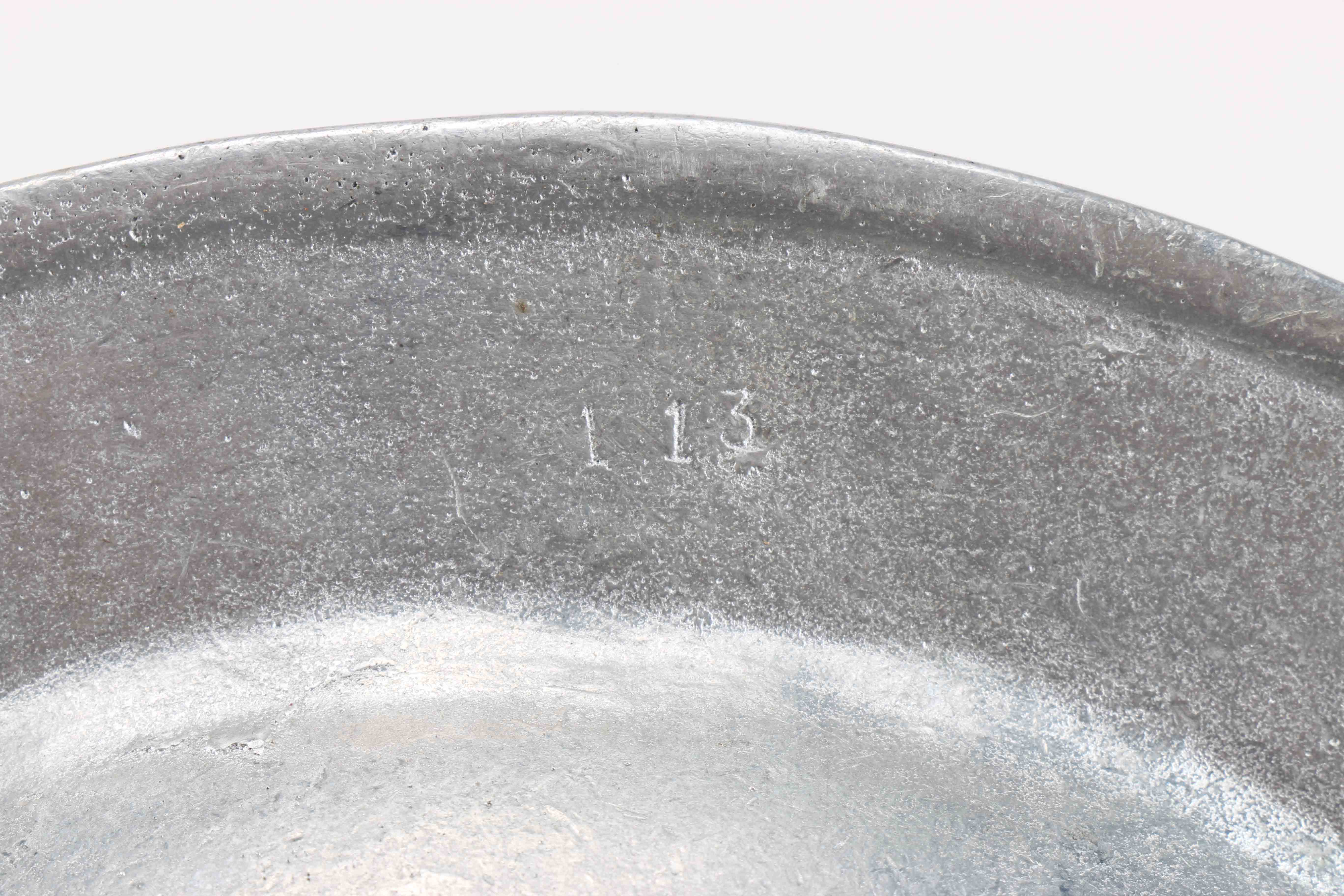 Vintage Pair of Souvenir Pewter Plates