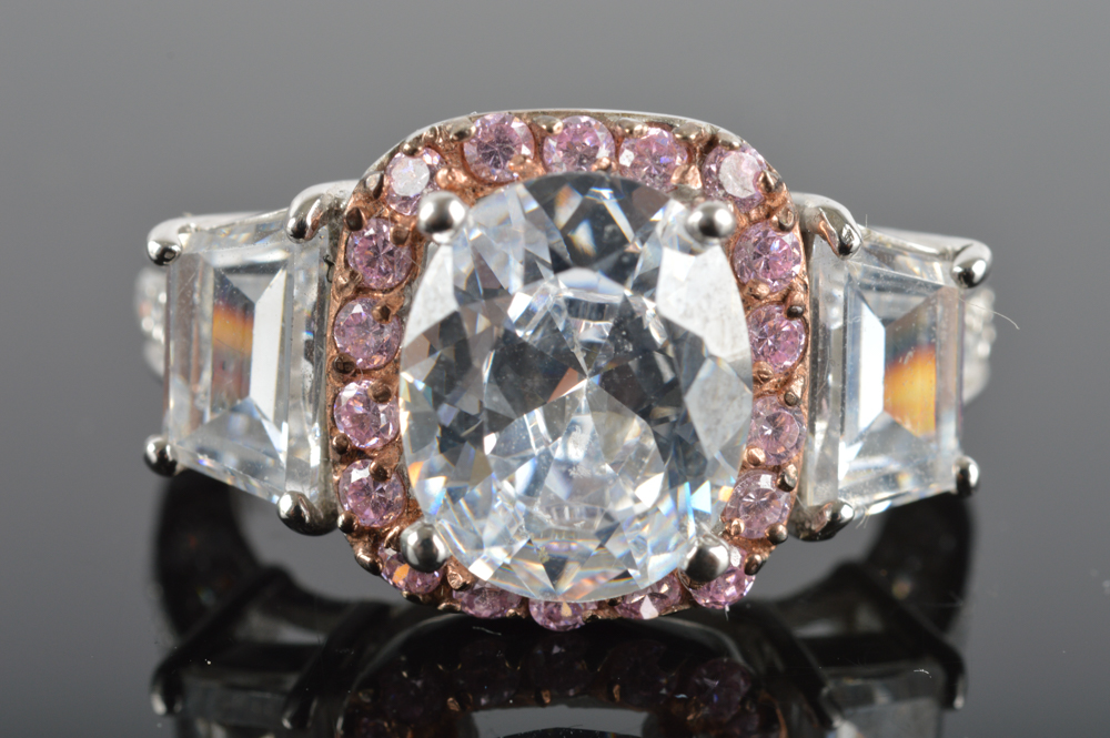 Sterling Silver Cubic Zirconia Ring