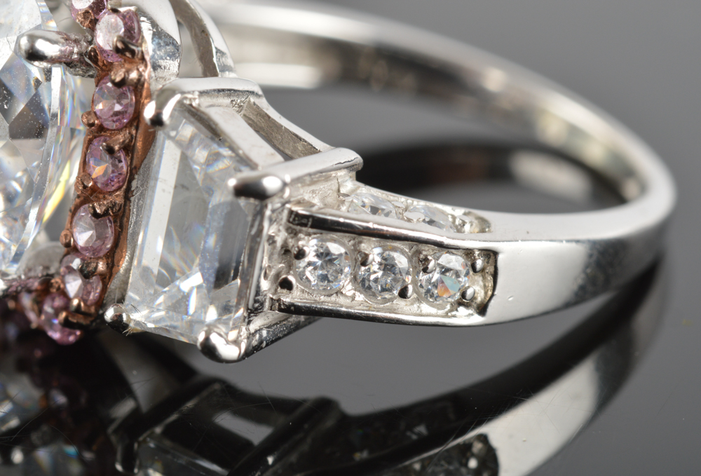 Sterling Silver Cubic Zirconia Ring