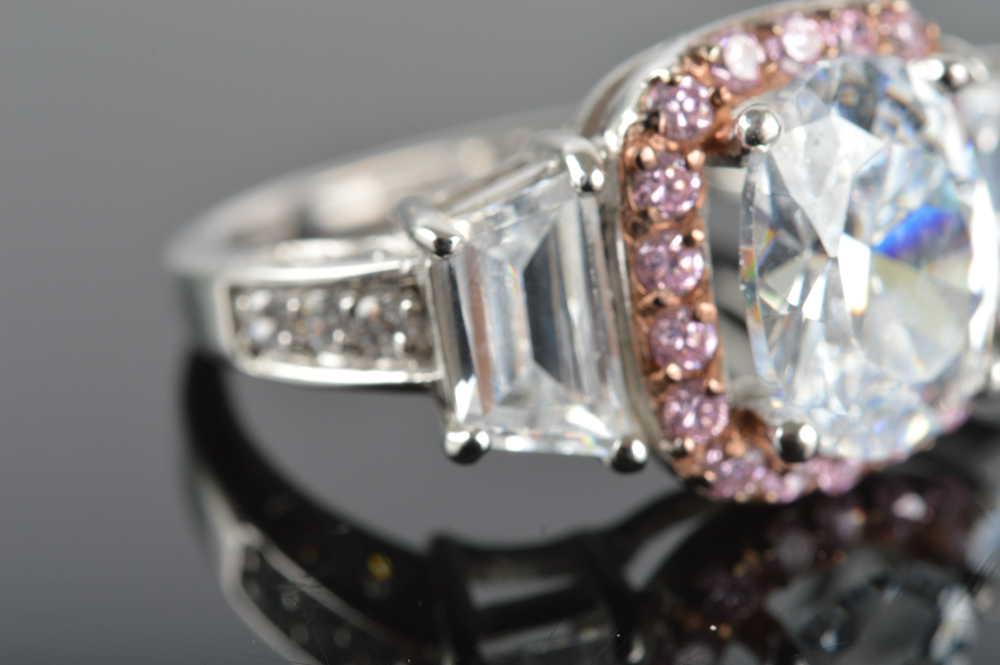 Sterling Silver Cubic Zirconia Ring