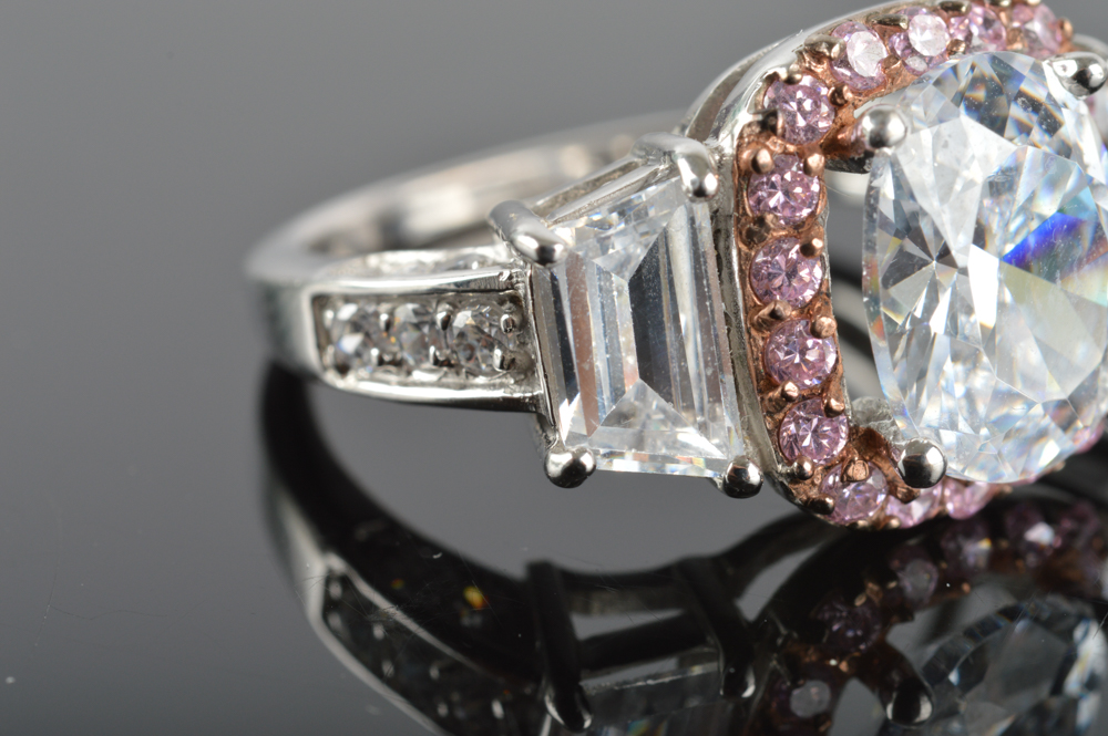 Sterling Silver Cubic Zirconia Ring