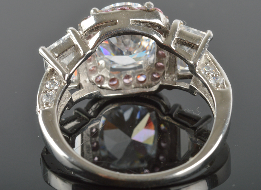 Sterling Silver Cubic Zirconia Ring