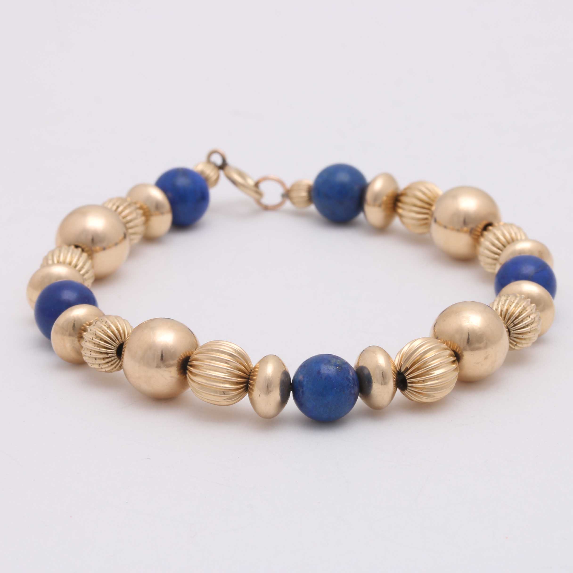 Gold Filled Lapis Lazuli Bracelet