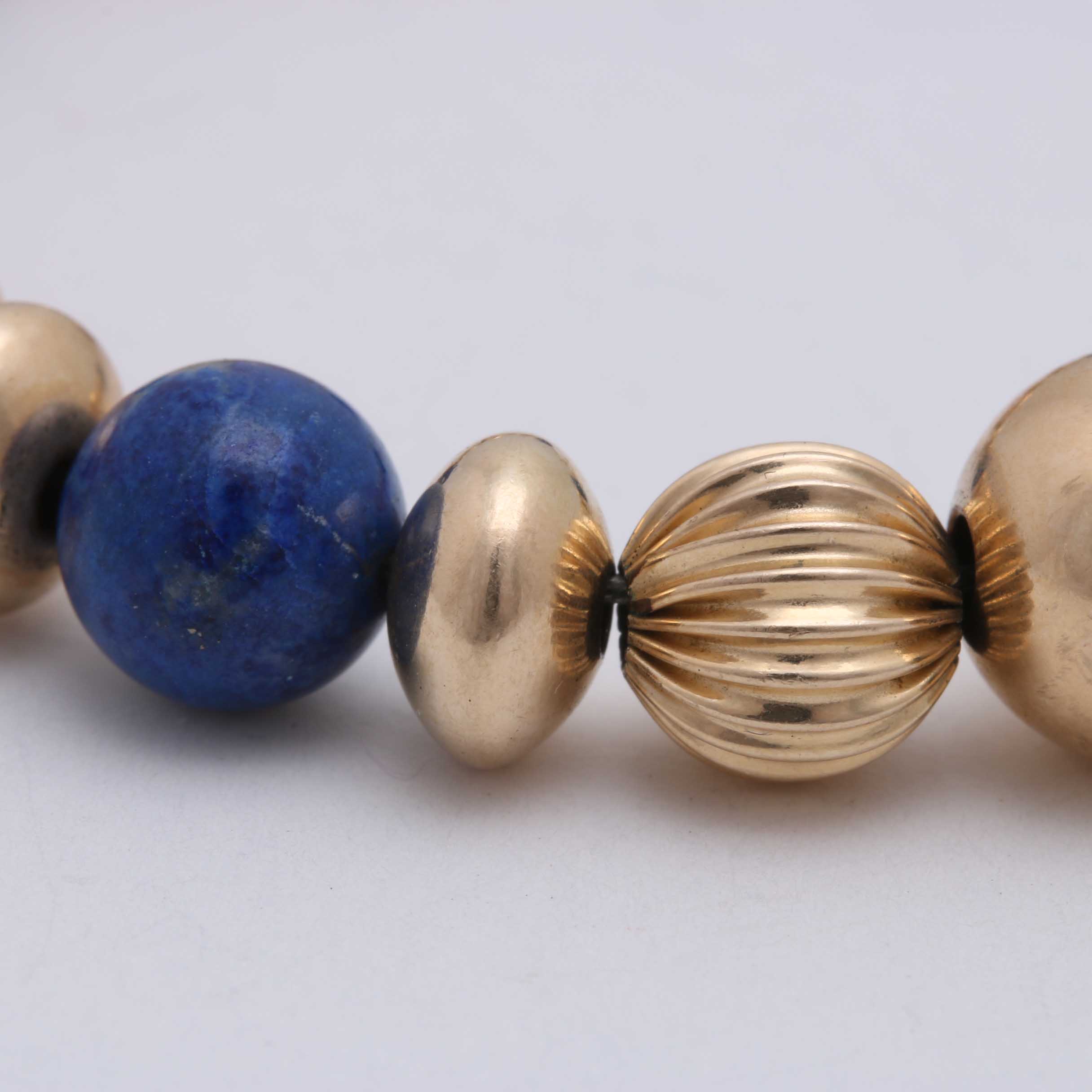 Gold Filled Lapis Lazuli Bracelet