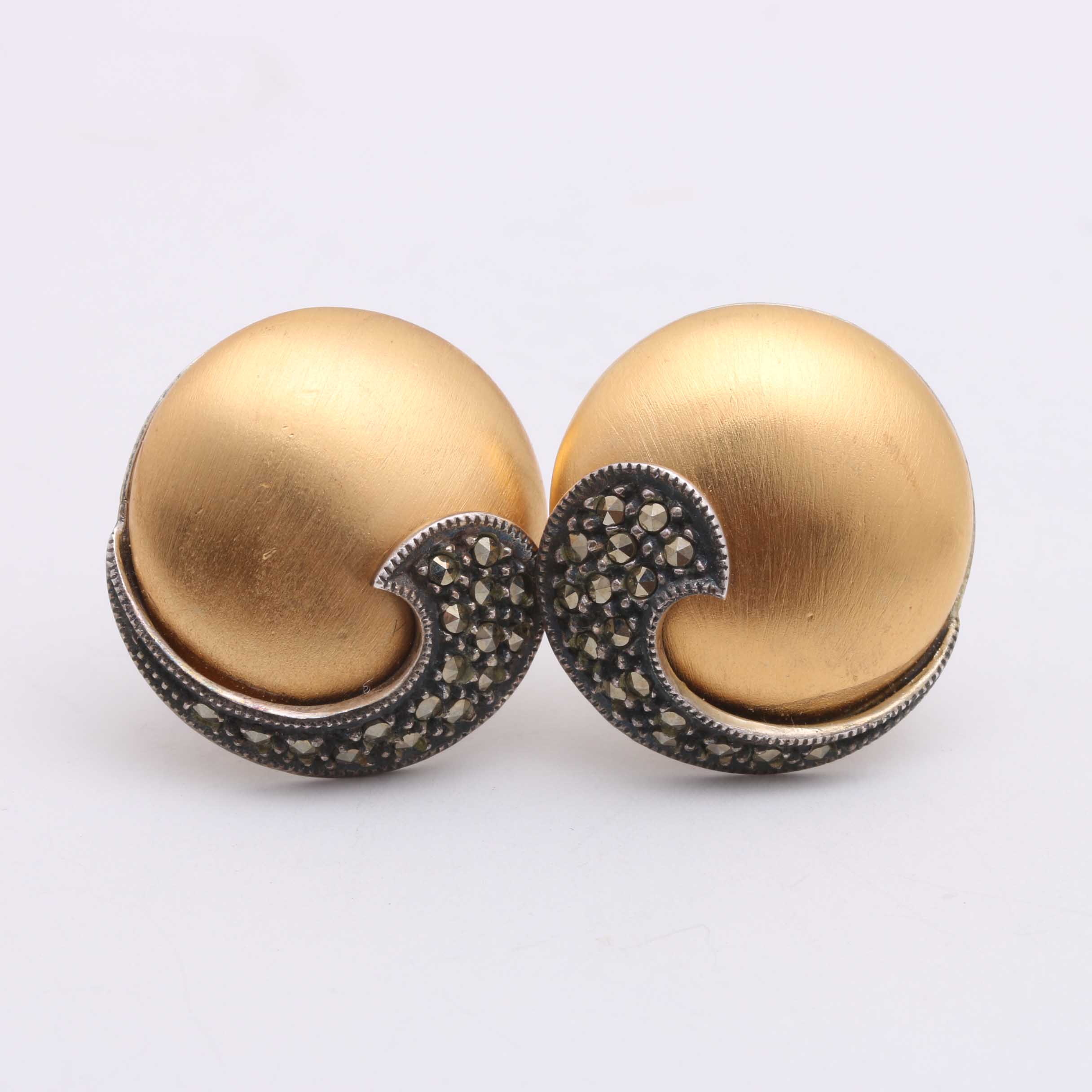 Sterling Silver Marcasite Stone Jewelry