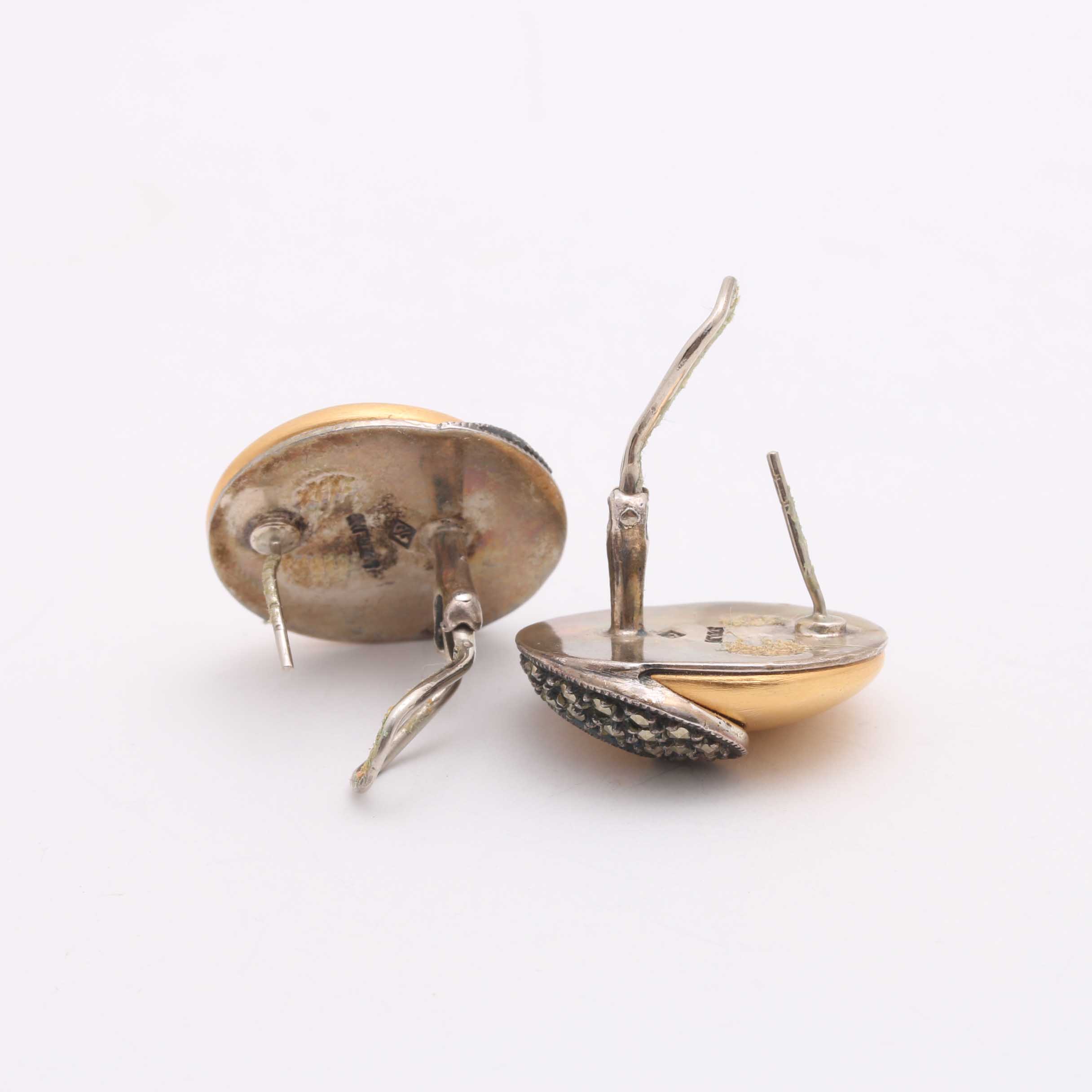 Sterling Silver Marcasite Stone Jewelry