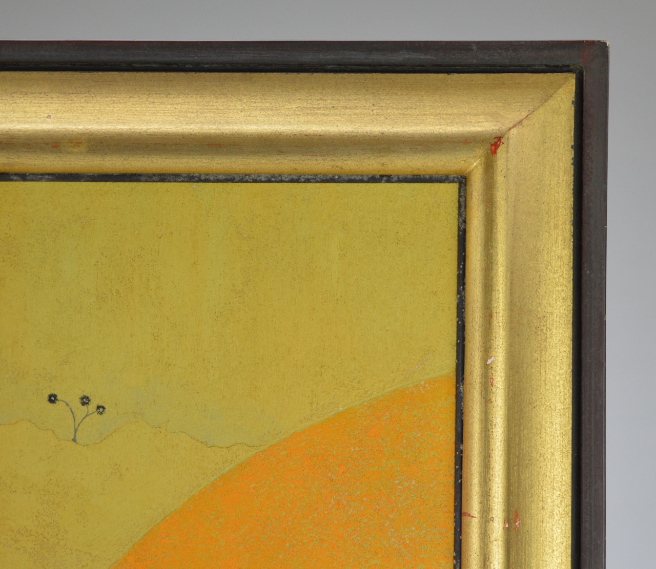 Framed Textured Fantastic Landscape Painting