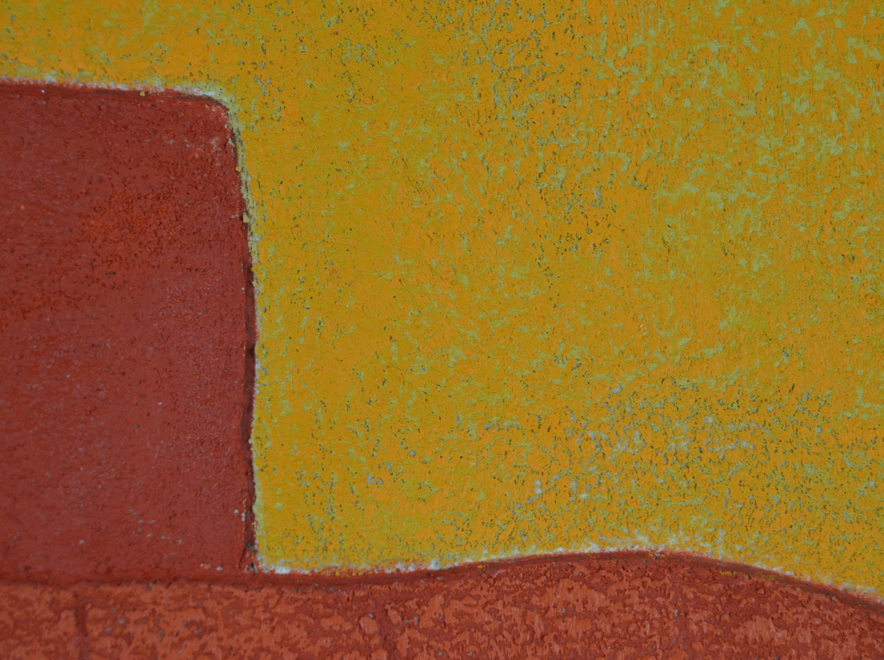 Framed Textured Fantastic Landscape Painting