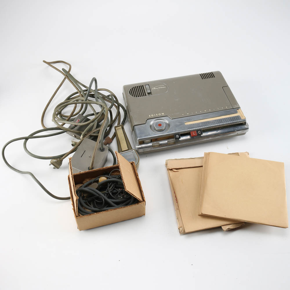 Edison "Voice Writer" Dictation Machine