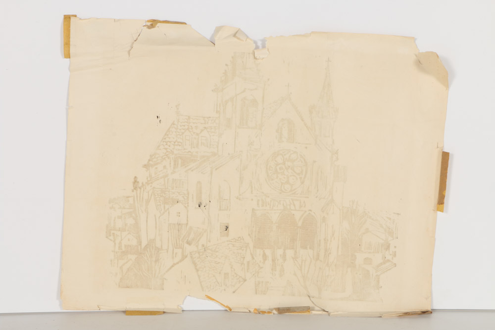 Set of Pressings Including a Bill Ellingson Woodcut