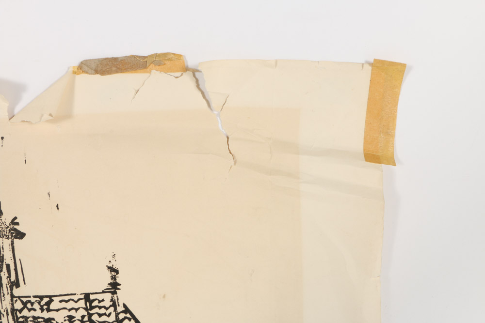 Set of Pressings Including a Bill Ellingson Woodcut