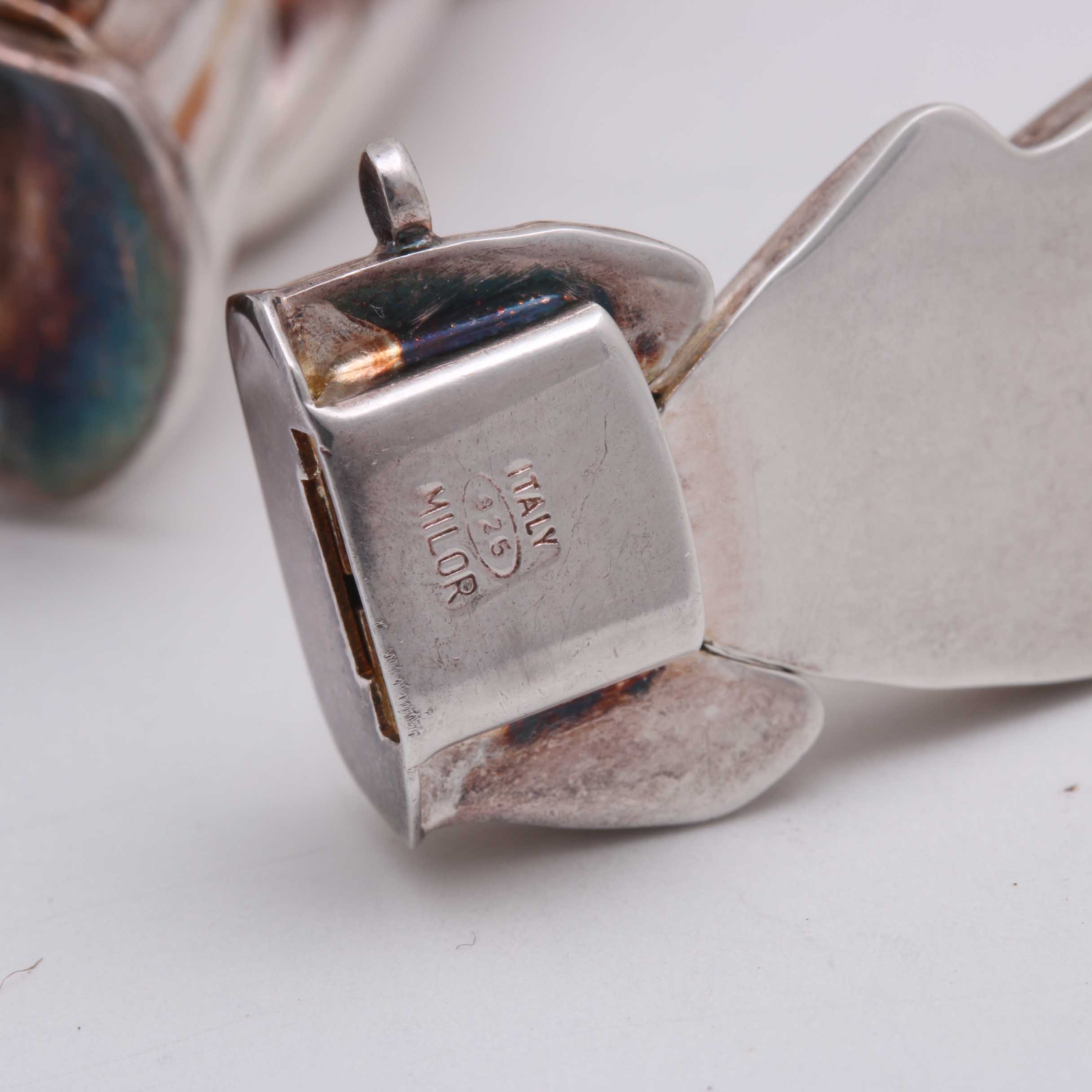 Sterling Silver Bracelets with Amethyst and Topaz