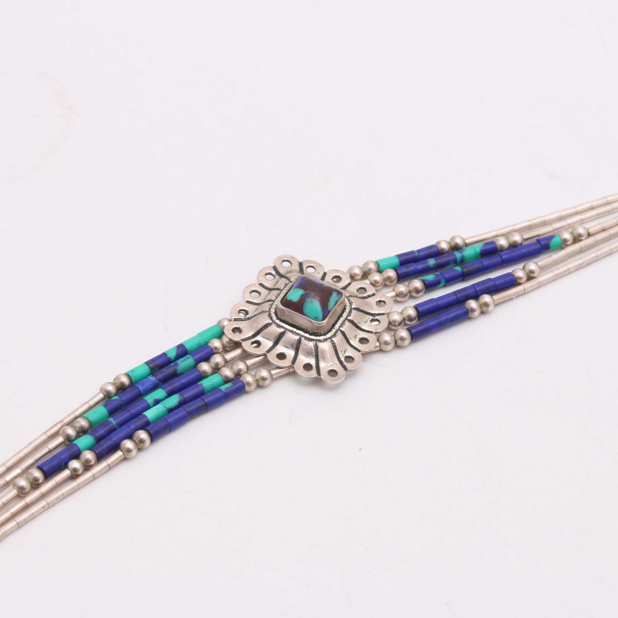 Sterling Silver Necklace, Bracelet and Earring Set