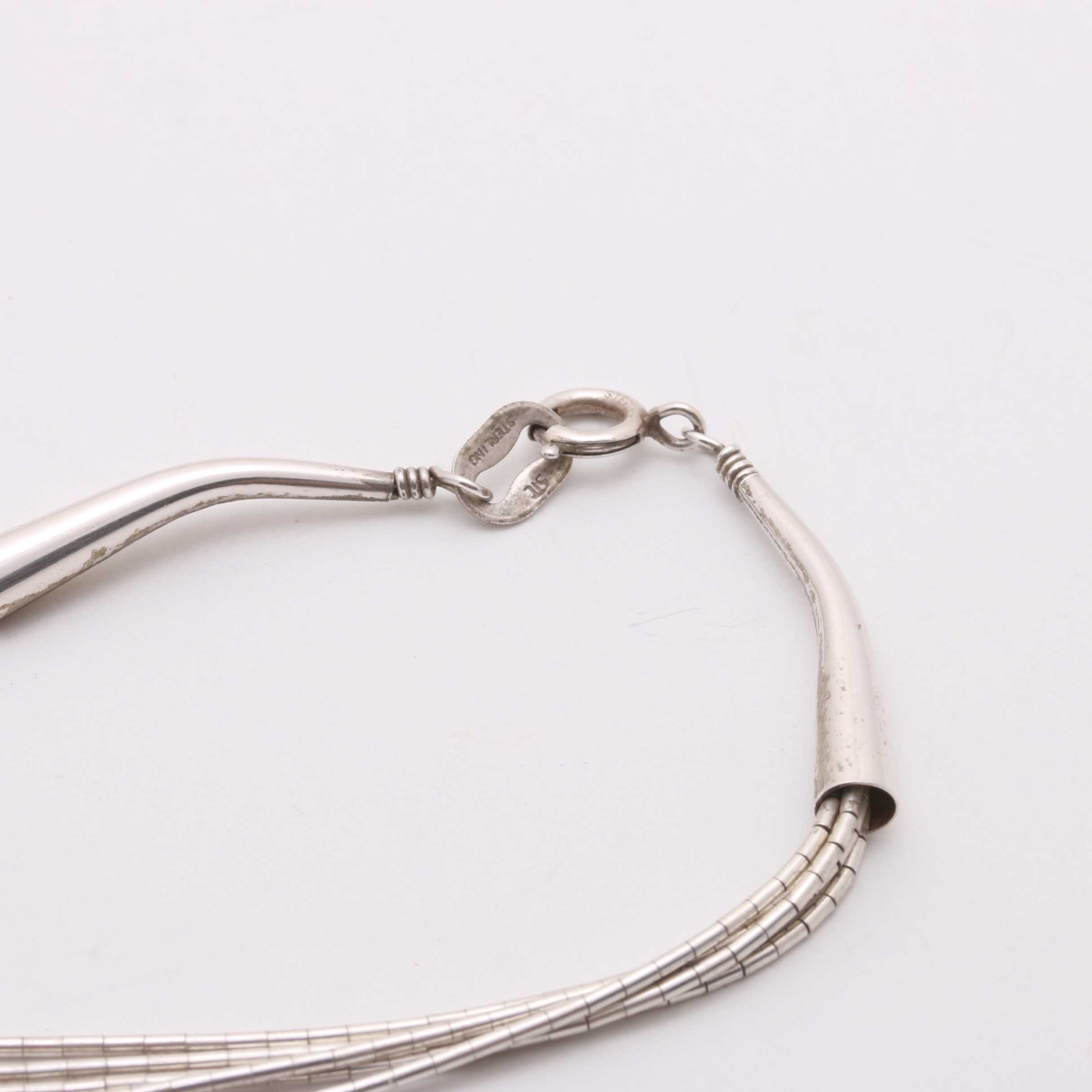 Sterling Silver Necklace, Bracelet and Earring Set