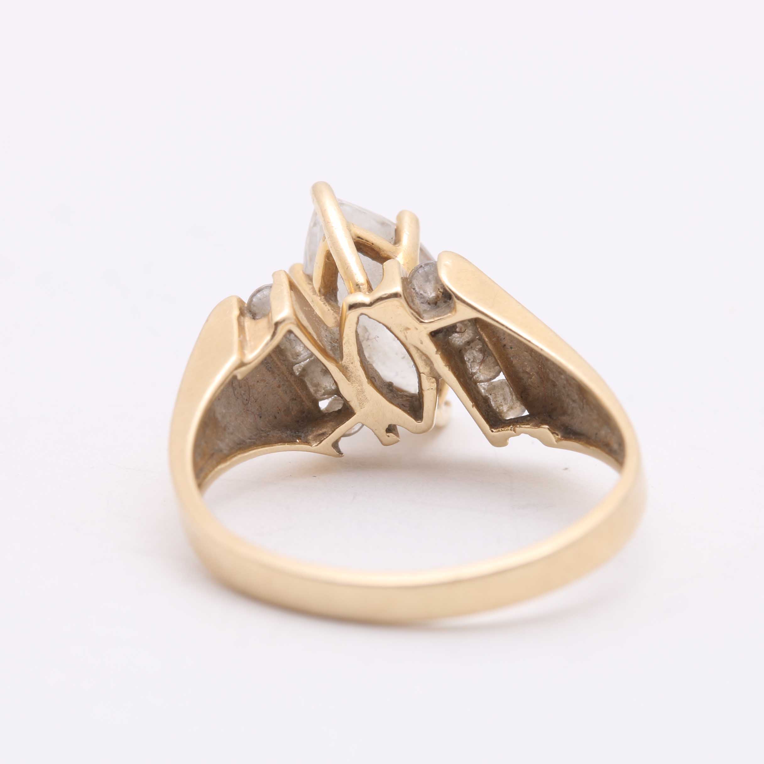 14K Yellow Gold Cubic Zirconia Ring