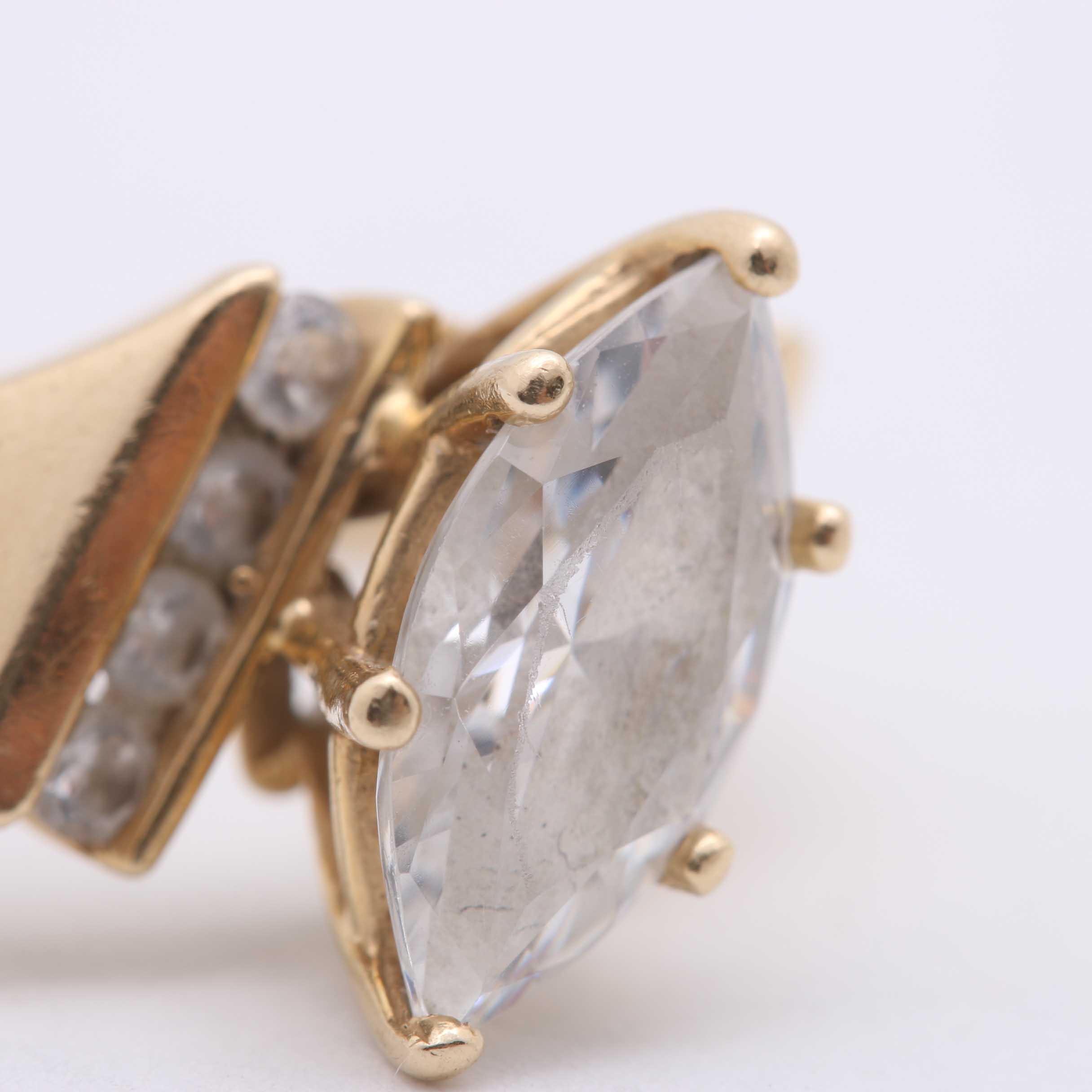 14K Yellow Gold Cubic Zirconia Ring