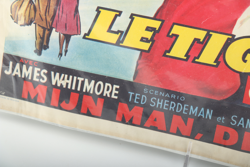 Vintage French Movie Poster "Le Tigre du Ciel"