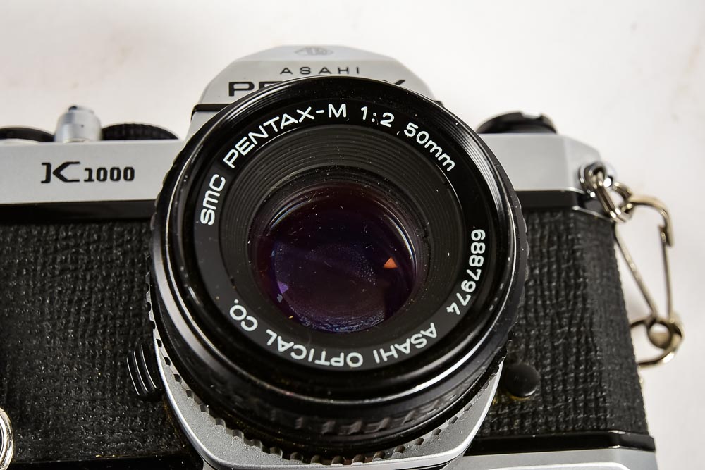Pentax K1000 35mm Camera with Lenses