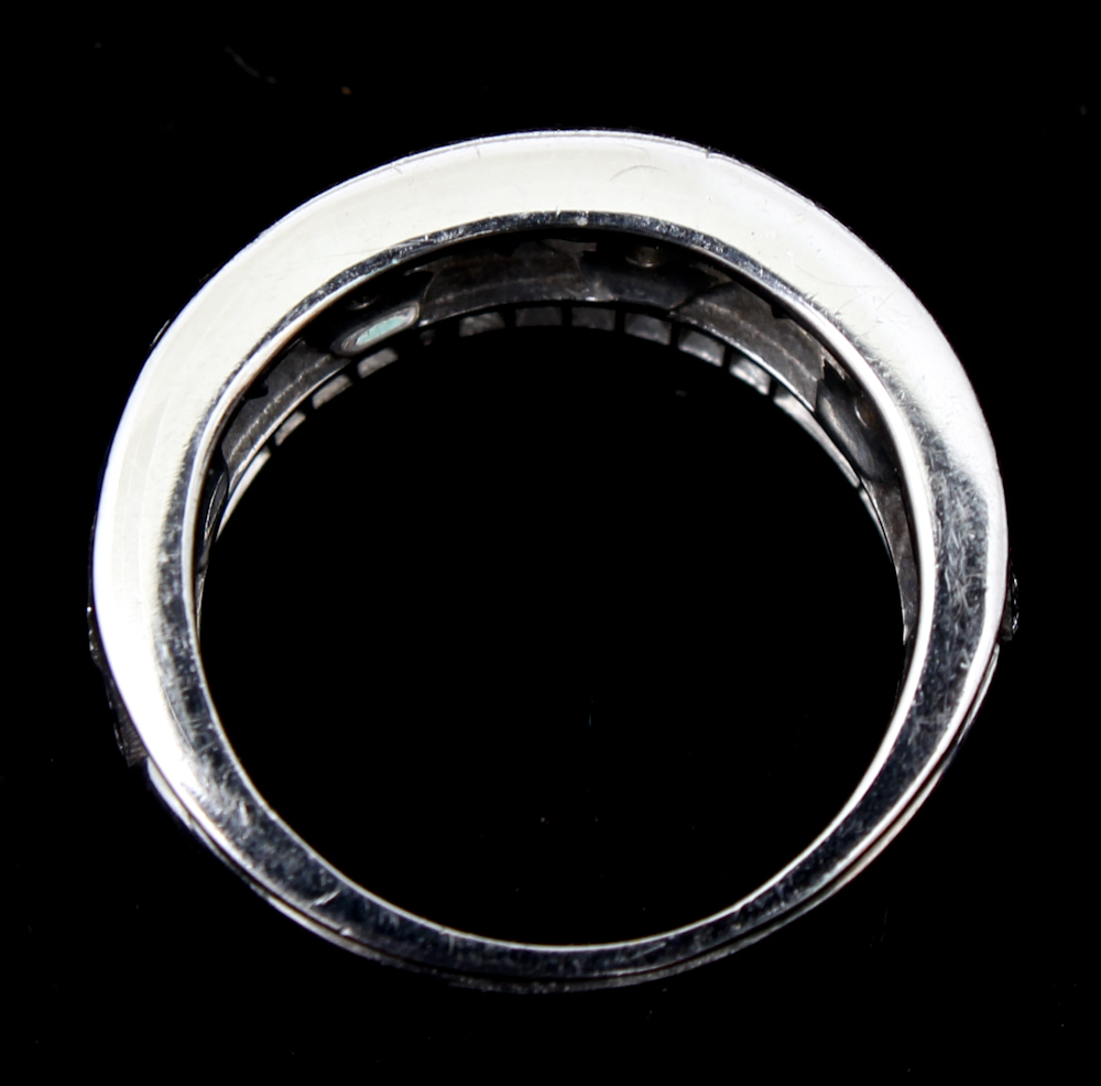 14 Karat Gold Sapphire and Diamond Band