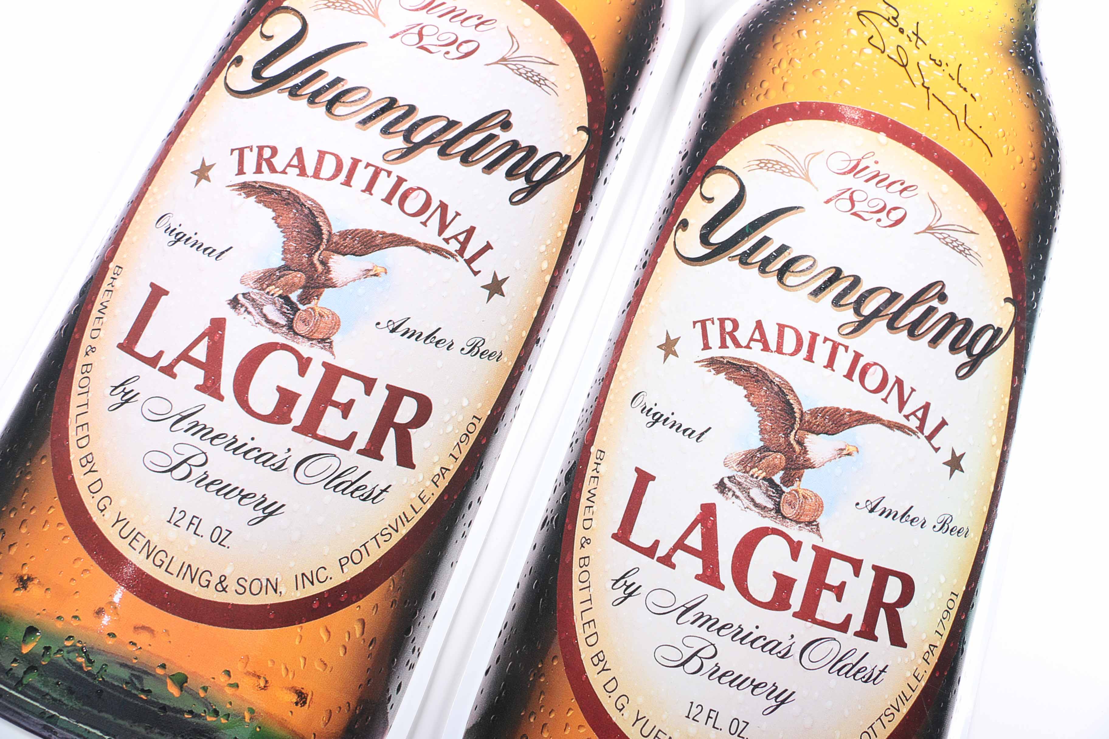 Autographed Yuengling Beer Signs