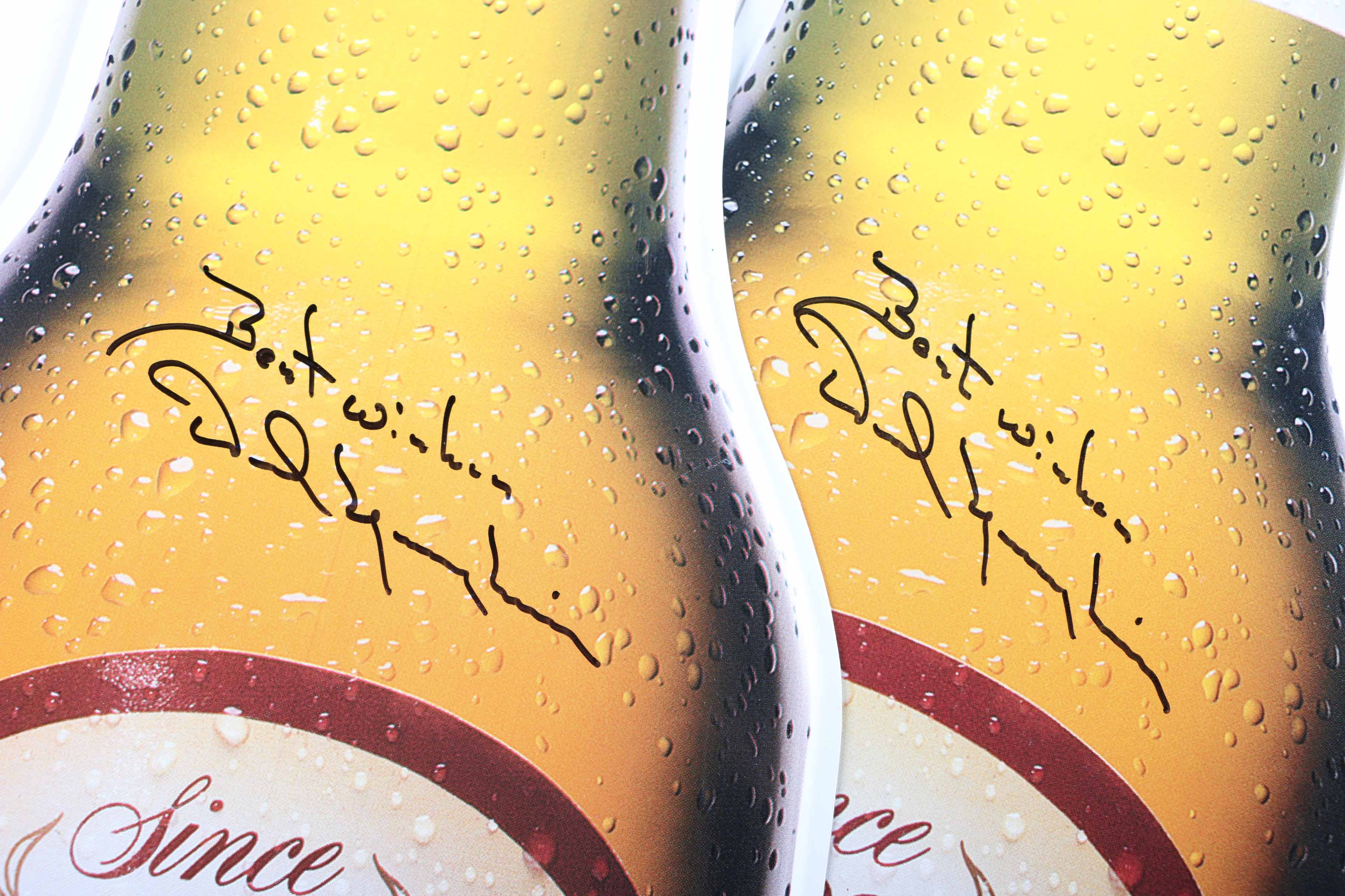 Autographed Yuengling Beer Signs