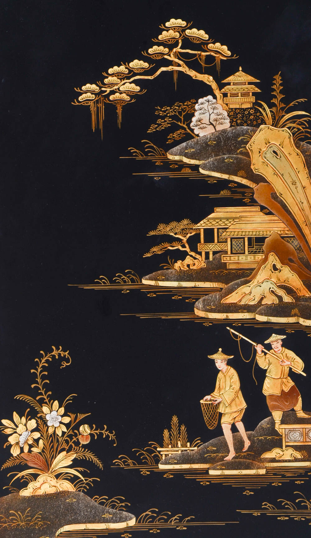 Chinoiserie Queen Anne Style Highboy by Kindel Furniture