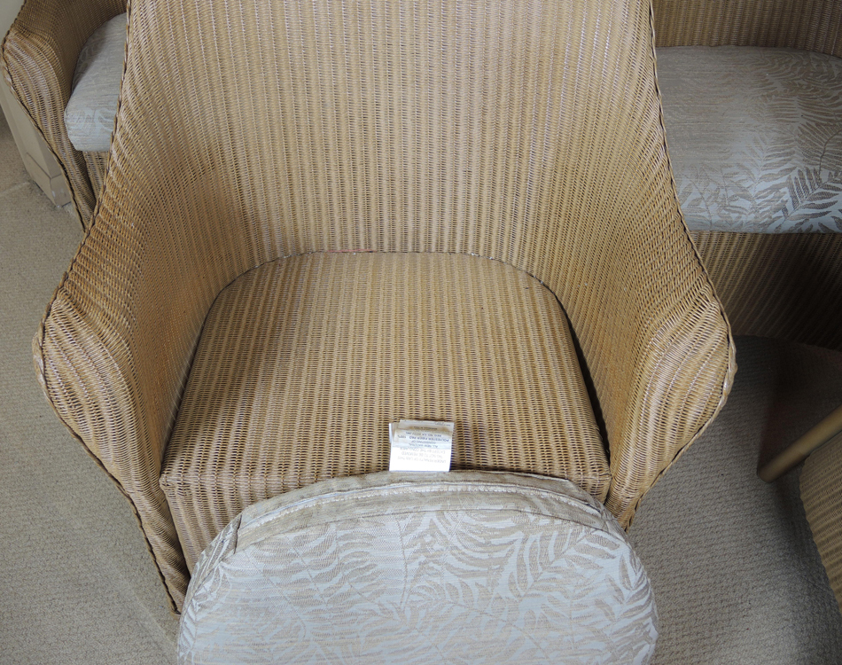 Lloyd Flanders Set of Four Wicker Chairs