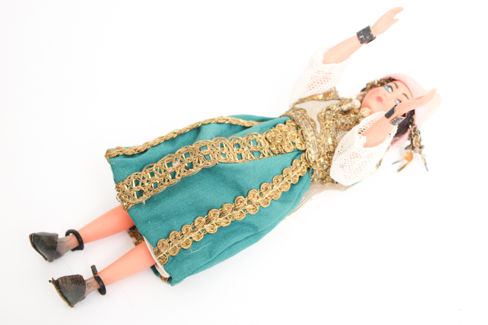 Vintage Folk Costume Dolls From Tunisia