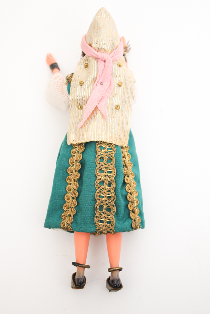 Vintage Folk Costume Dolls From Tunisia