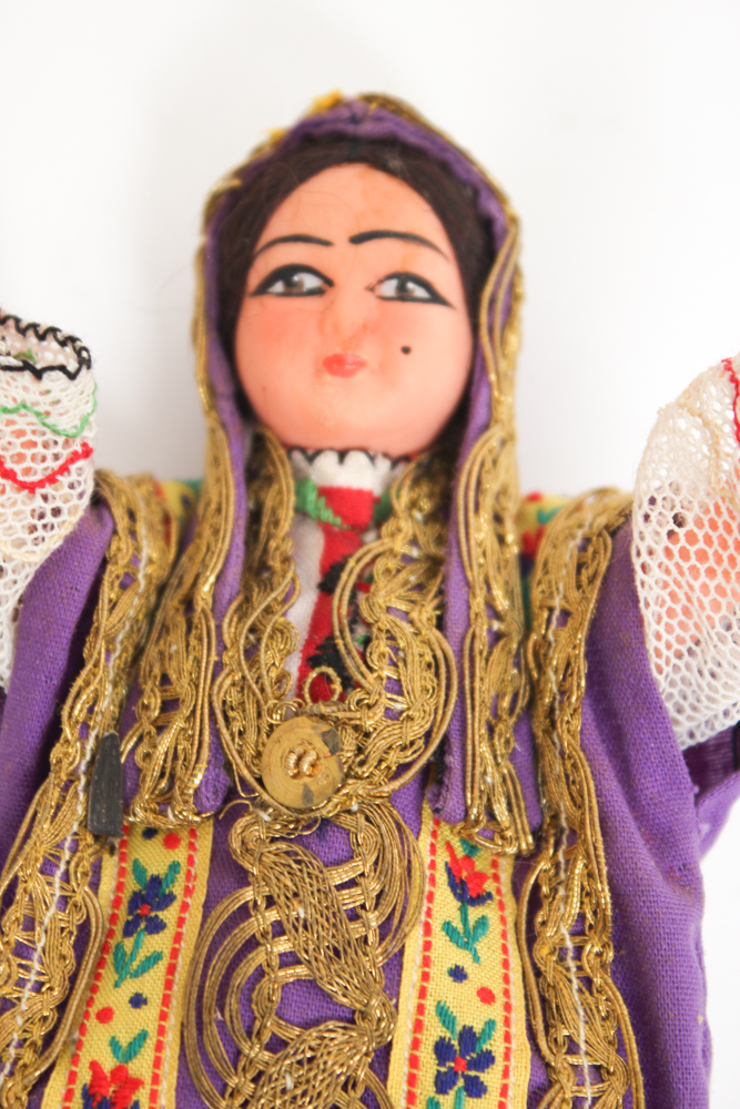 Vintage Folk Costume Dolls From Tunisia