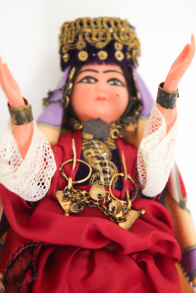 Vintage Folk Costume Dolls From Tunisia