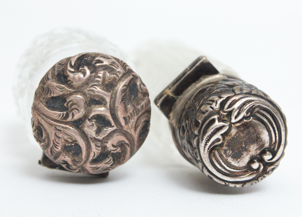 Victorian Cut Glass Tear Catchers and Perfume Bottles